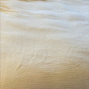 VTG RALPH LAUREN Cream Gold Chenille King Blanket Throw Blue Label 88”x110”